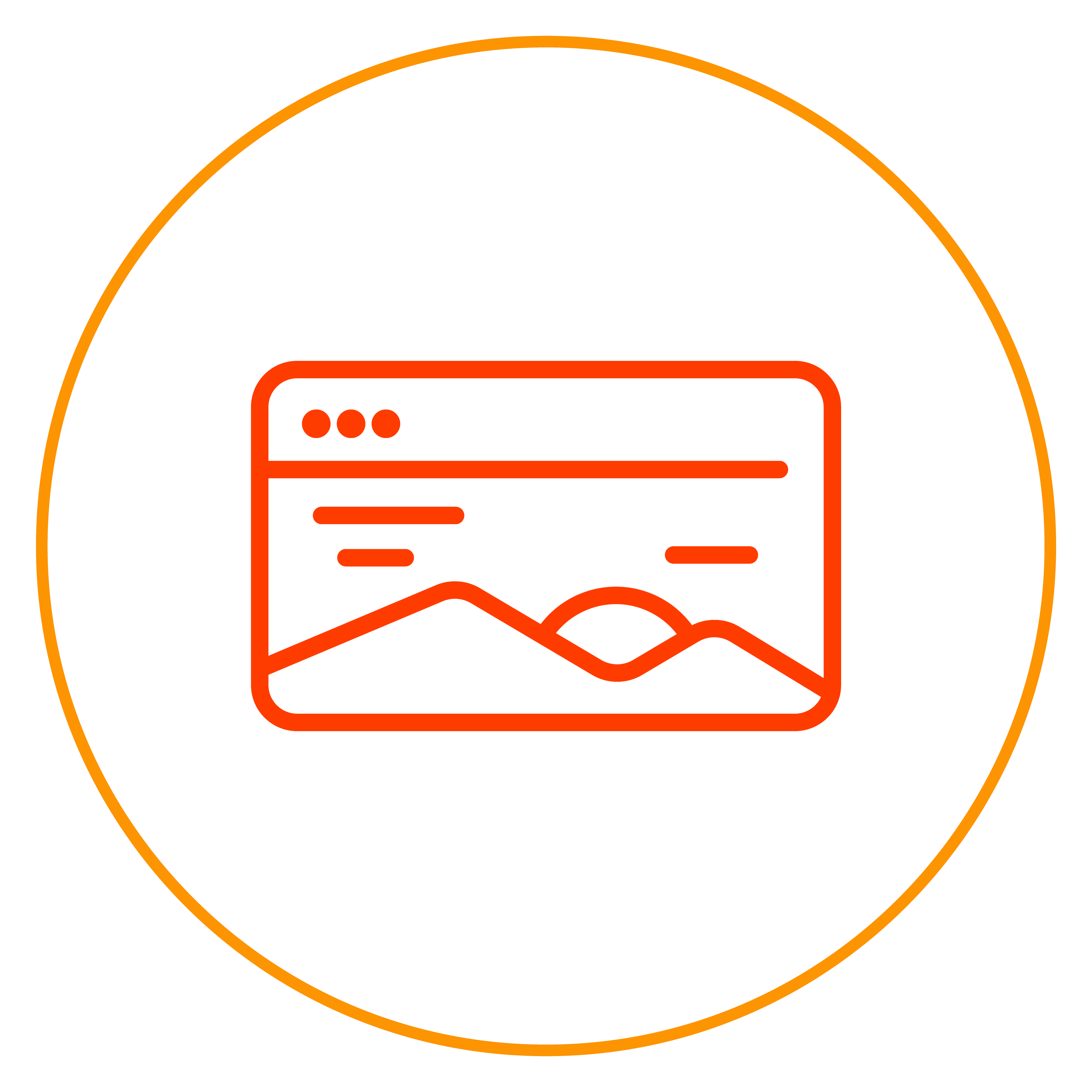 Ícone de landing pages